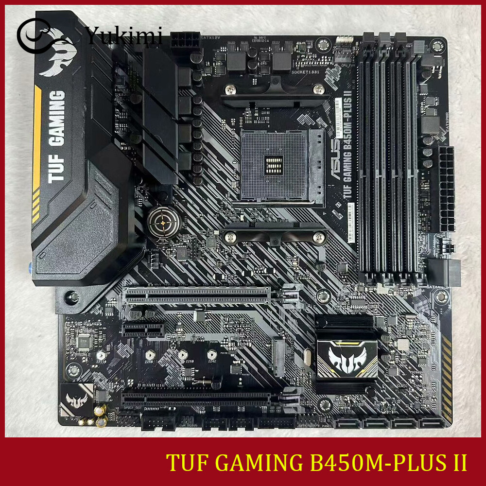 FOR ASUS TUF GAMING B450M-PLUS II DDR4*4 128GB HDMI DVI-D