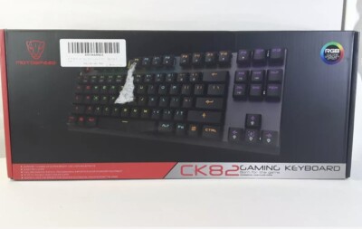 Motospeed CK82 Professional Gaming Keyboard Color Backlight, Pink w/ red switch