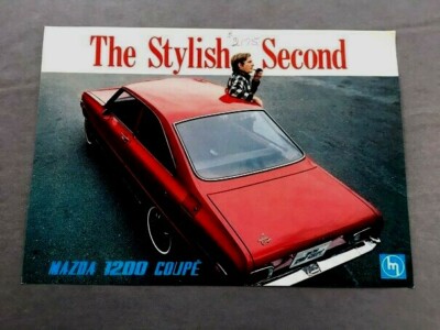 1968 1969 Mazda 1200 Coupe 1-page Original Car Sales Brochure Spec