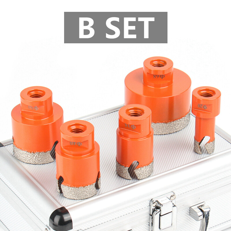 5X 2068mm M14 Dry Vacuum Brazed Diamond Drilling Core Bit Ceramic Tile