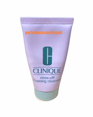 CLINIQUE RINSE-OFF FOAMING CLEANSER TRAVEL SIZE 1 OZ / 30 ml