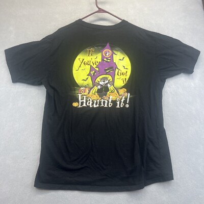 Bucees T Shirt Halloween Glow In The Dark Vampire Buc-ee's Haunted House Size XL