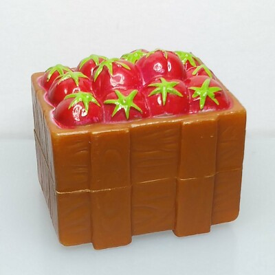 Tomato Crate Vegetables for Dollhouse Farm Animals Market Toy