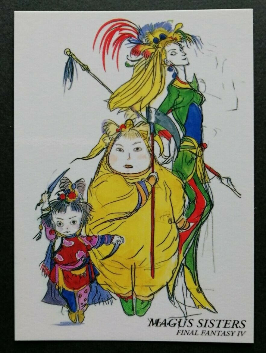 MAGUS SISTERS Final Fantasy 4 Art Museum Card FF4 Japan Yoshitaka