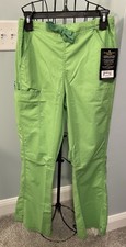 New Wonder Flex Wink Womens Scrub Green Apple Lime ladies Small ST Tall pants
