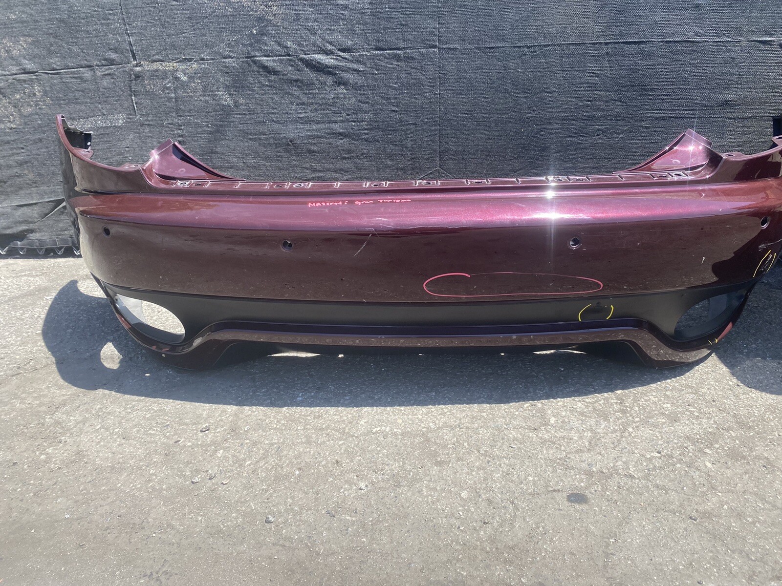2008 2009 2010 2011 2012 MASERATI GRAN TURISMO REAR BUMPER