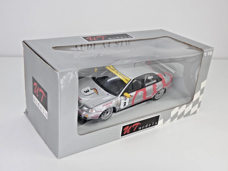Audi A4 Biela Touring Car Campeón del Mundo 1995 Juguete Raro Coleccionable Modelo De Colección Foto 2 de 4