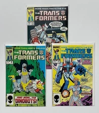 Transformers #7, 8, 9 Marvel 1985 VF/NM 1st Dinobots