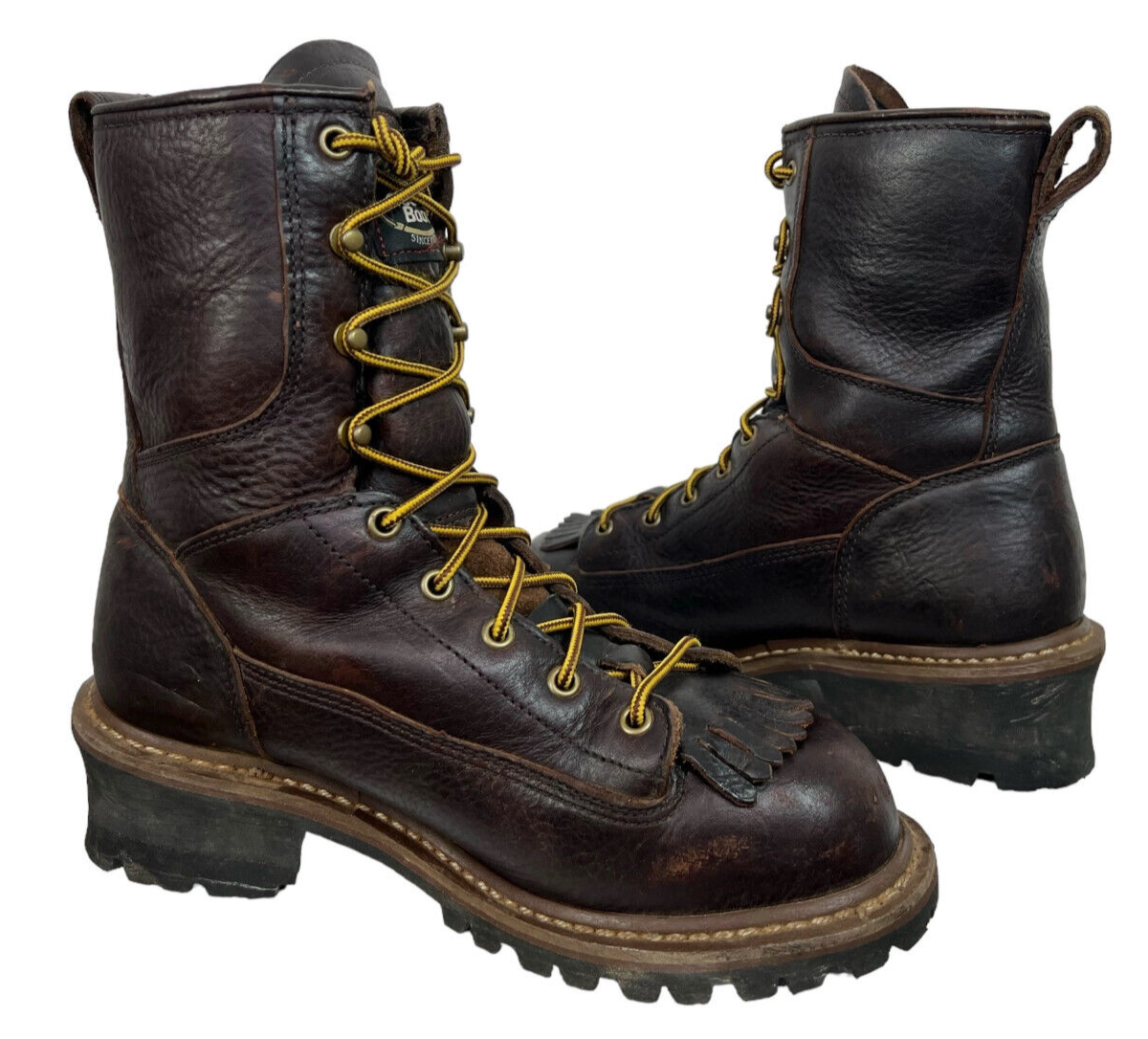Georgia Boot Logger Boots Mens Size 7.5 M Brown Waterproof Steel Toe Work G7313‎ Georgia Boot 8″ Steel Toe Waterproof Logger Boot - Arborwear main image 2