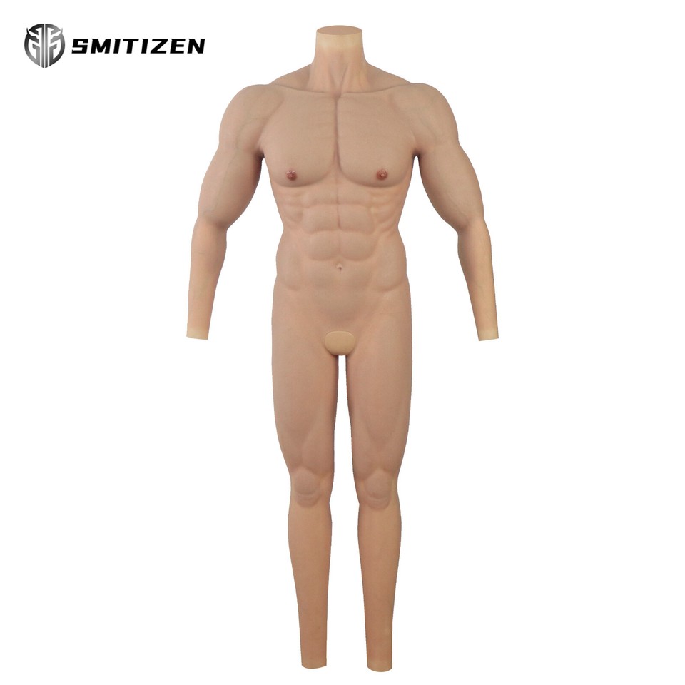 Traje de cuerpo muscular Smitizen Disfraz de cosplay humano Simulación Vientre muscular