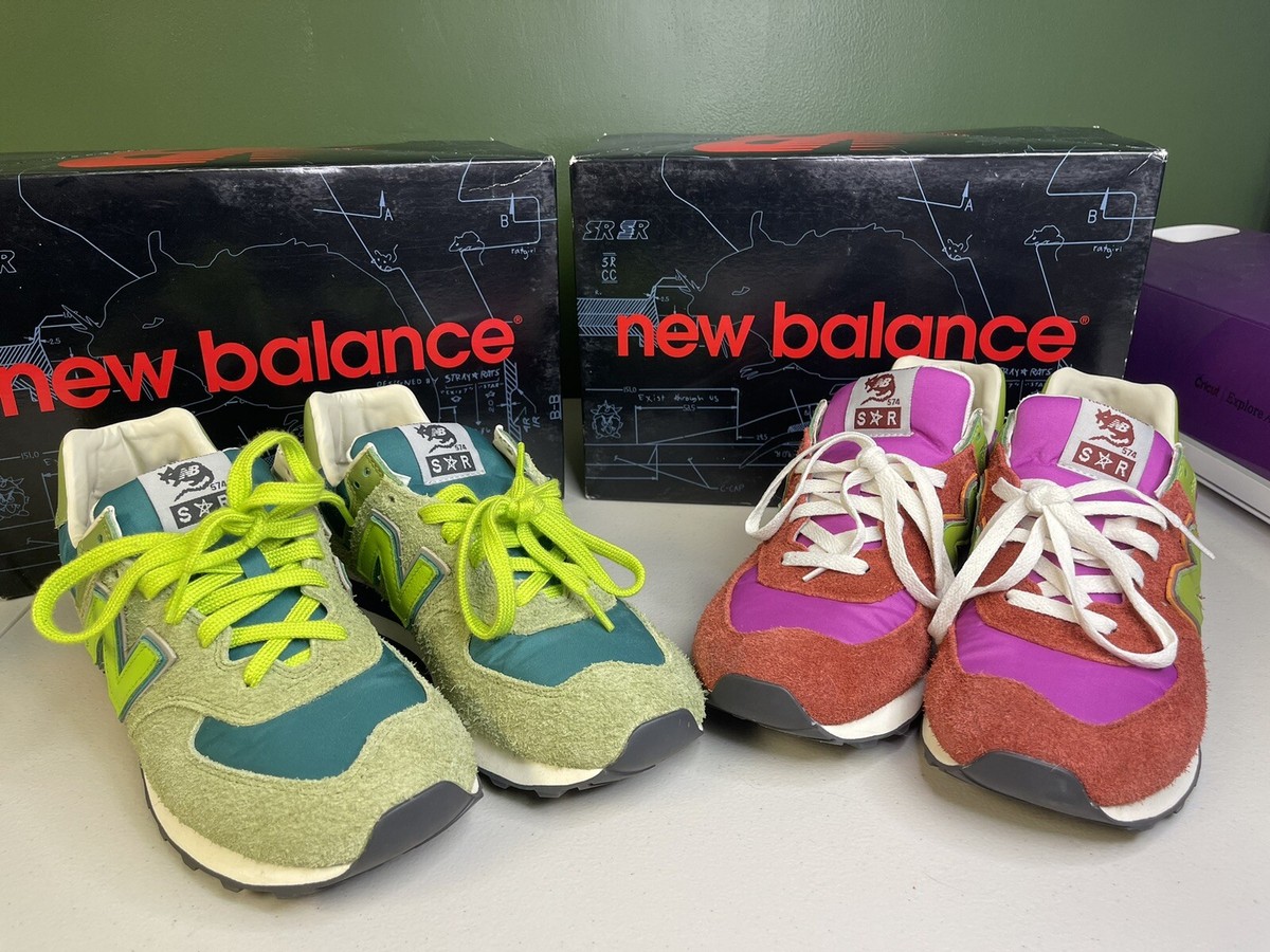 Size 10 - New Balance 574 x Stray Rats Green 2021 - ML574RAU | eBay