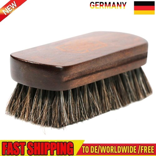 Leather Textile Cleaning Brush Horse Hair Bristle for Car Interior Shoe Bag