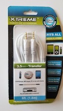 Brand NEW Xtreme Cables 3.5mm Mini Audio AUX Transfer Cable 6ft 