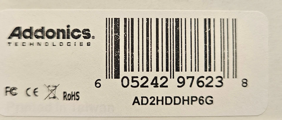 Addonics Drive Mount 2-port 6G HPM (AD2HDDHP6G) - BRAND NEW (Orig Box & Manual) - Image 4 of 4