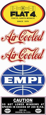 5x Aircooled Aufkleber Oldtimer Set Käfer T1 T2 T3 Retro Racing Vintage TOP #629
