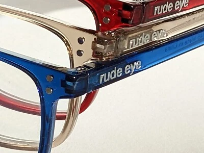 RUDE EYE READERS FEINERE QUALITÄT Quadratische Computer Lesebrille Damen & Herren Champagner +1,0 -+2,5