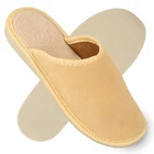 Slippers women's leather beige unlined size 36-42 slippers slippers Brana