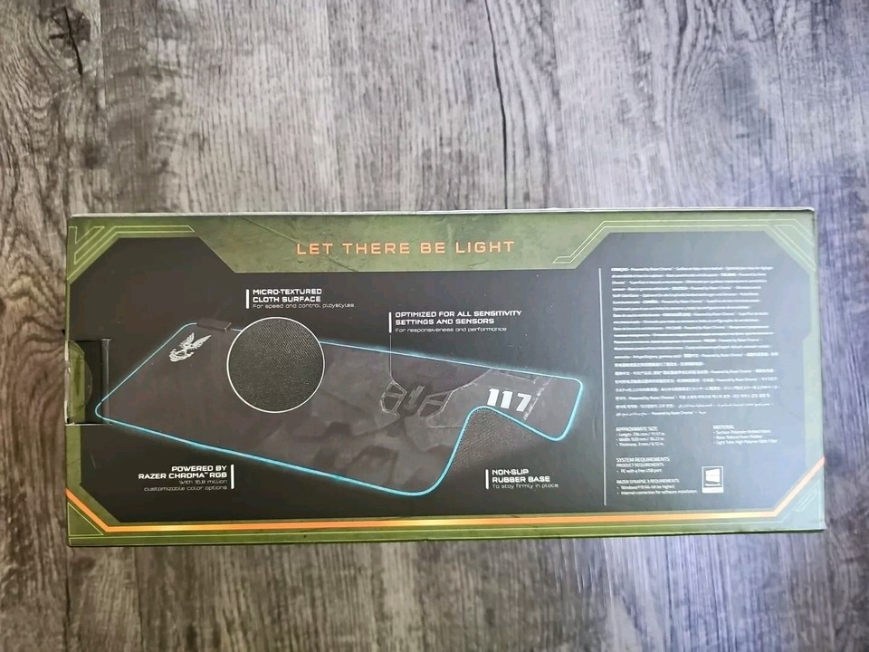 Razer Goliathus Extended Chroma RGB Gaming Mouse Mat Halo Infinite BNIB ...