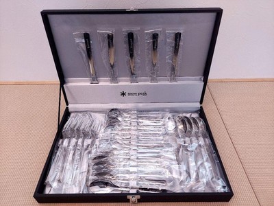 Snow Peak Listed Commemoration Cutlery 30-Piece Set (Japan Shipment)