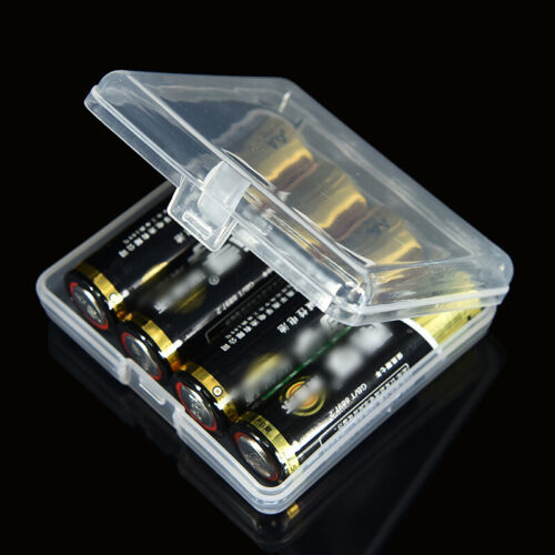 Hard Plastic Battery Storage Boxes Case AA/AAA Battery Holder Container Box W&cx - Afbeelding 1 van 6