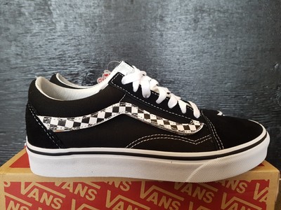 vans old skool sidestripe v white