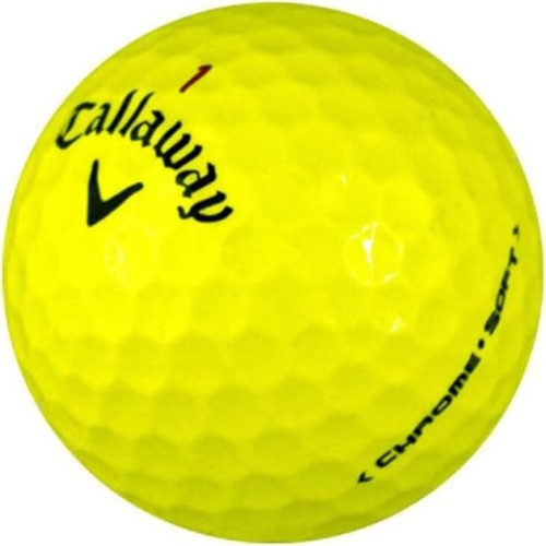 Callaway Chrome Soft Yellow Used Golf Balls, Good Condition, AAA Quality