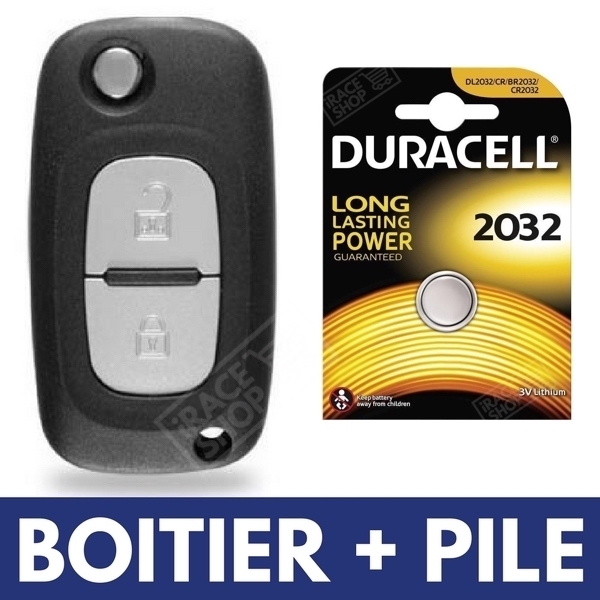 Coque clé Renault Twingo 2 boitier de remplacement pour télécommande Modus