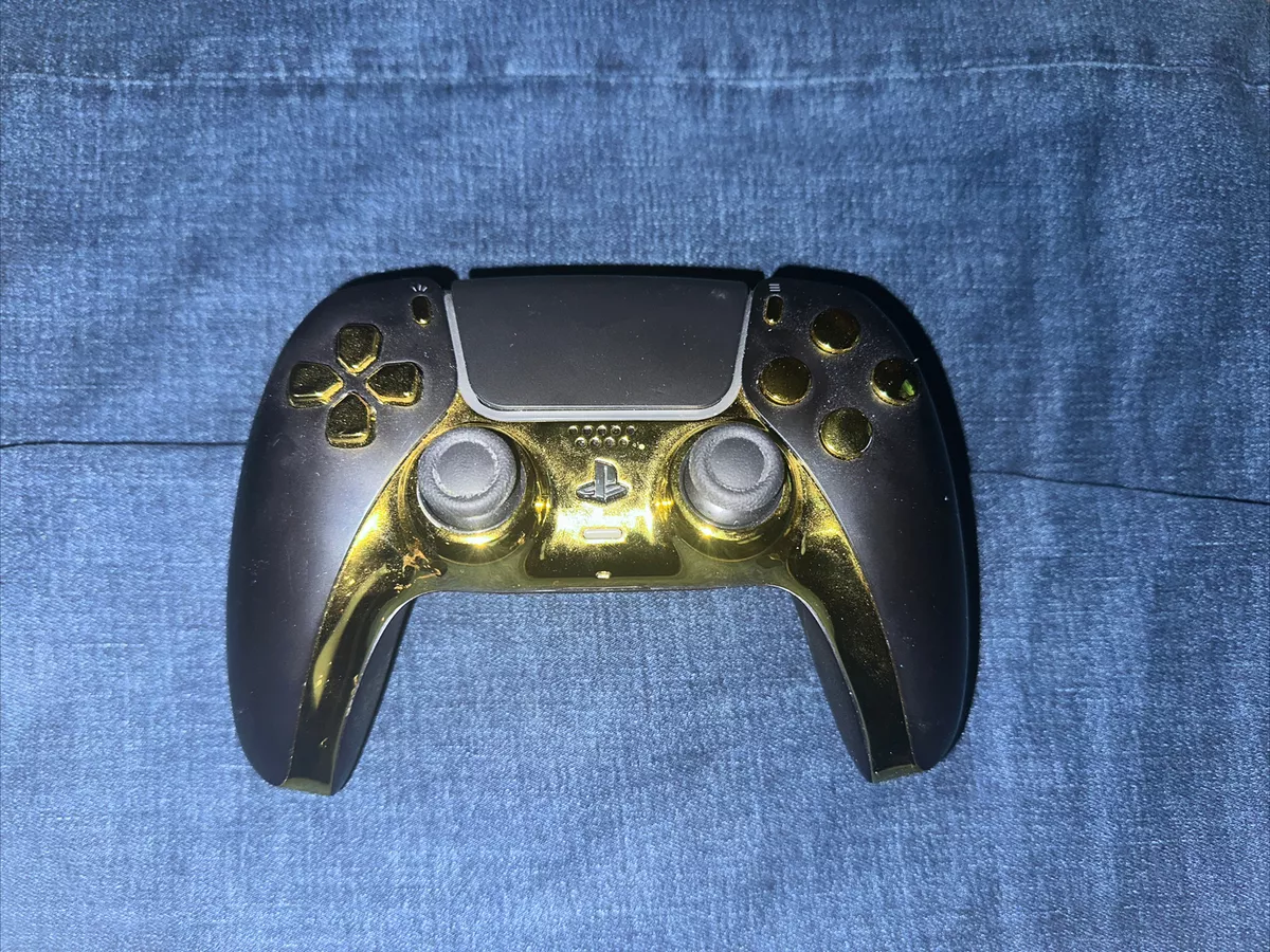 ModdedZone BLACK GOLD Custom UN Modded Controller Unique Design for PS5 OEM