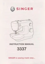 Singer 3337 Manual Sewing Machine Instructions User Guide Bound - English