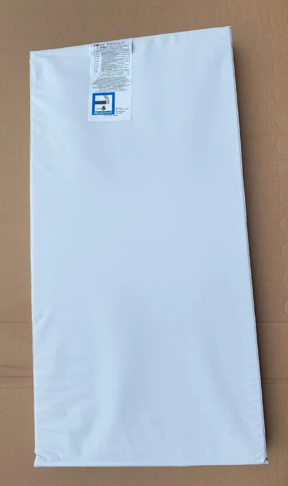 Mothercare Waterproof Travel Cot Mattress Hauck, Baby Dan 120 x 60 x 7.5cm deep  - Image 2 of 4