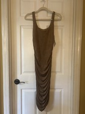 Brown Sued One Tank Dress