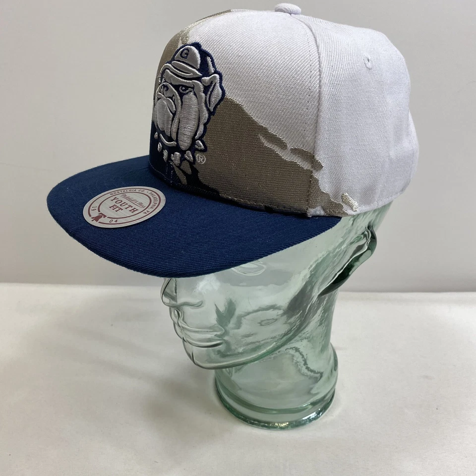 Georgetown University Mitchell & Ness Snapback Hoyas Trucker Sombrero Ajuste Juvenil Foto 2 de 4