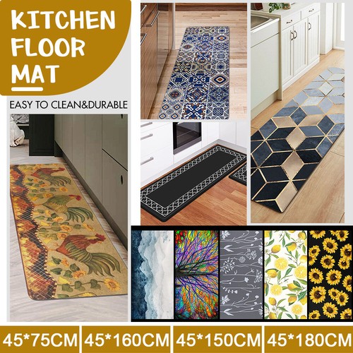 NonSlip Home Kitchen Door Mat Machine Washable Home Floor Rug Carpet