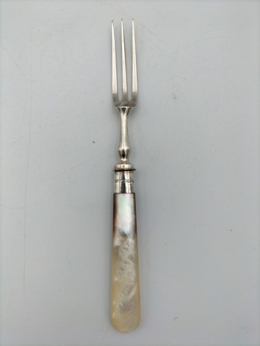 SILVER & MOTHER OF PEARL KNIVES & FORKS SHEFFIELD 1915 HALLMARKS JAMES DIXON - Picture 12 of 16