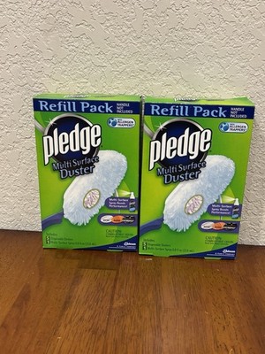 NEW NOS Pledge Multi Surface Duster Refill Packs -Dusters & Spray 2007- LOT OF 2