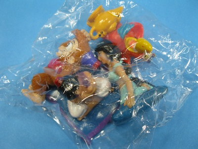 #ad Disney 1990s Figures Set of 4 Kelloggs Promo Aladdin Jasmine Abu amp; Lago $16.00