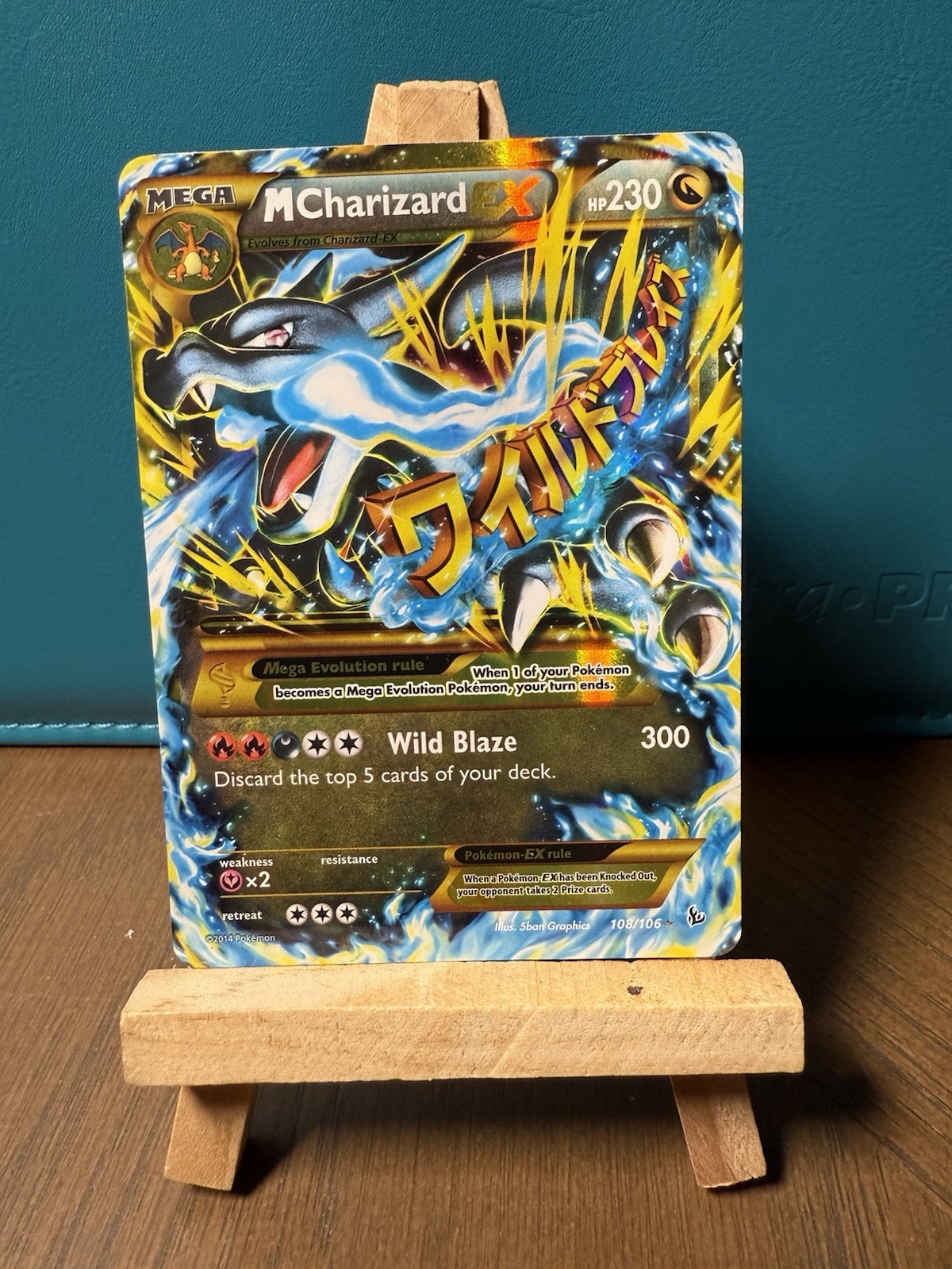 M Charizard EX (X) (Secret) 108/106 Flashfire Holo MP Condition