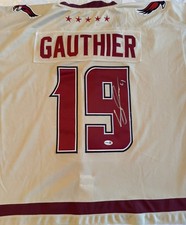 Cutter Gauthier Autographed Signed Jersey Boston College Eagles JSA COA