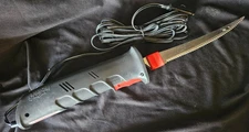 VTG American Angler Electric Fillet Knife 8" Blades Car Lighter & Battery Power.
