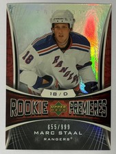 Marc Staal 2007-08 Upper Deck Trilogy #161 #/999 - New York Rangers
