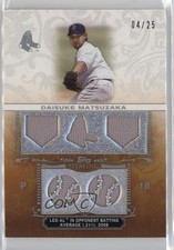 2009 Topps Sterling Career Chronicles Relics Five 4/25 Daisuke Matsuzaka 5i3