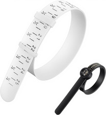 2PCS Bracelet  Ring Measuring Tool, Universal Wrist Sizer and Finger Gauge for