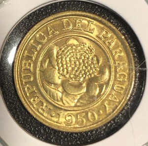 1950 Paraguay One 1 Centimo World Coin UNCIRCULATED!