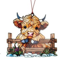Highland Cow Christmas Ornament 2025, Highland Cow Decor, Highland Cow Gifts ...