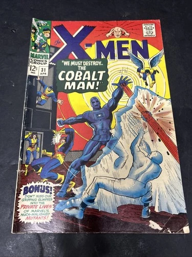 X-Men #31 Unrestored Silver Age Superhero Vintage Marvel Comic 1967 VG