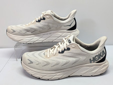 Hoka One One Arahi 6 Mens 13 D White Cream Running Sneakers Shoes 1123194