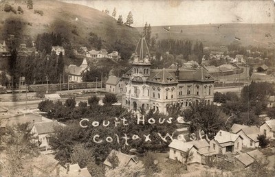 Colfax Washington Court House 1914 RPPC Photo Postcard COPY