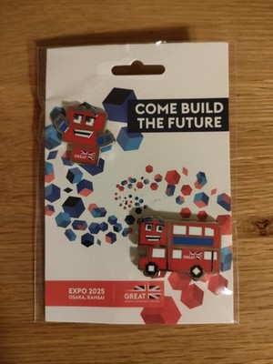 Kansai Expo Pavilion British Pin Badge Osaka 2025 Limited Japan