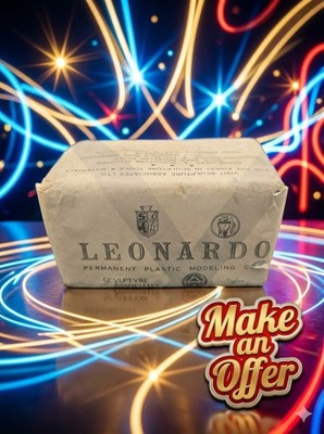 Vintage Leonardo 2 lb Grey-Green No. 2 Modeling Clay Sculpture Associates NYC