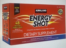 Kirkland Signature Energy Shot, 48 Bottles, 2 Ounces Each, 2 Flavor Variety Pack